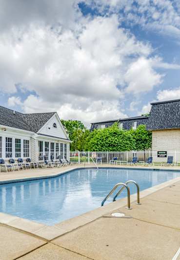A large outdoor swimming pool