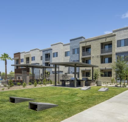 Cornhole and BBQ Area at Parc Tolleson Apartments