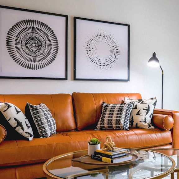 Living Space at Heather Lodge Apartments, Happy Valley, 97015