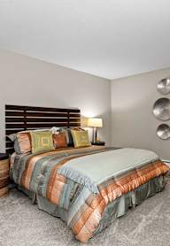 Modern Bedroom at Granite Ridge Apartments, Minnesota