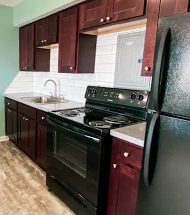 Kitchen Appliances at Garfield Villa Apartments, Garfield Heights, Ohio