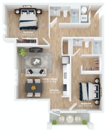 bedroom floor plan anting | the mansions on the parkat Scouter's Mountain, Happy Valley, 97086
