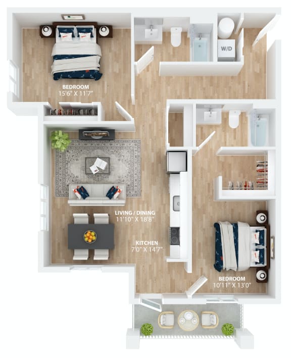 bedroom floor plan anting | the mansions on the parkat Scouter's Mountain, Happy Valley, 97086