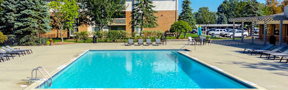an aerial view of the pool at the resort at governors residence