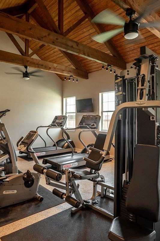  Fitness Center with equipment