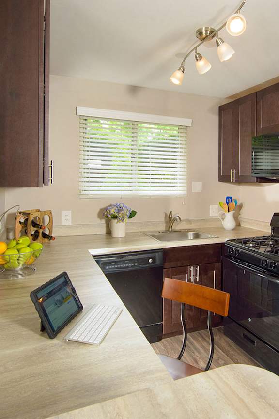 Rich Shaker Style Cabinetry at Stevenson Lane Apartments, Towson, MD, 21204