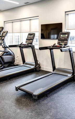 Fitness center at Sandstone Villas Townhomes in Omaha, NE