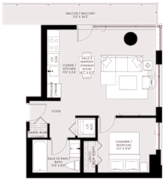 the residence 1 bedroom floor plan apartments for rent