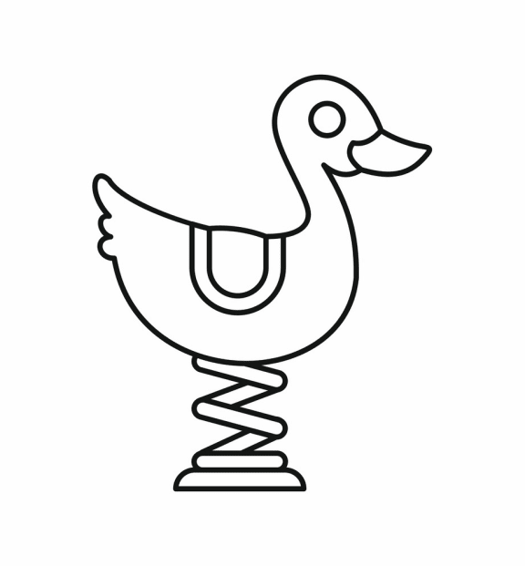 a swan swimming on a spring icon
