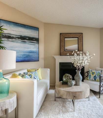 Modern Living Room at Waterford Apartments, Everett, Washington
