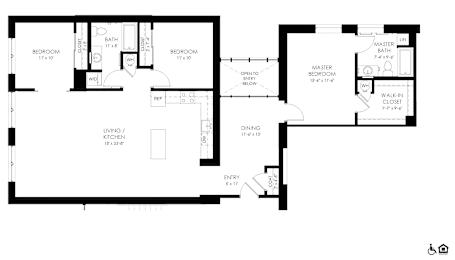  Floor Plan Three bedroom
