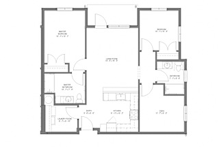 Floor Plan 2- Bedroom Den