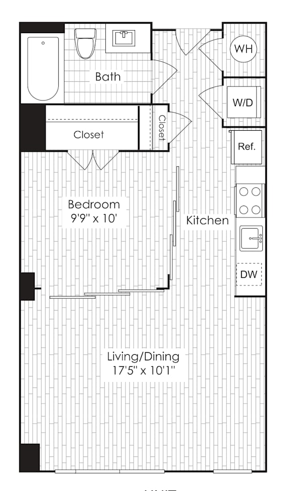 S1a floor plan at Dock 79, District of Columbia