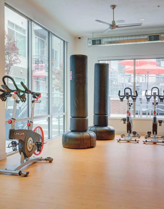 Fitness Center with State of the Art Equipment at Element 31 Apartments