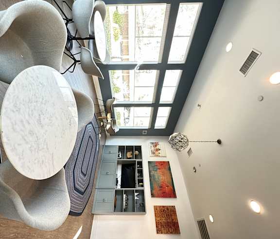 a view of the club room at The Bryant Apartments at Yorba Linda, California 