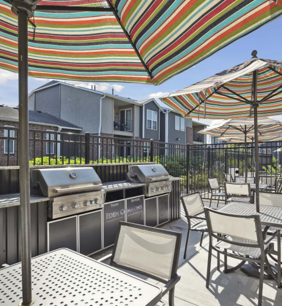 Grilling Area at Eden Commons, Eden Prairie, MN