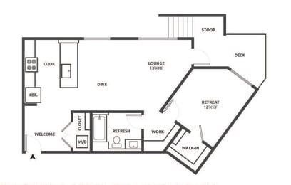 A20 Floor Plan at Aire, San Jose, CA, 95134
