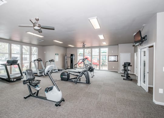 the apartments at Jenna Village fitness room