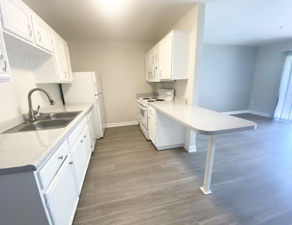 Kitchen with island