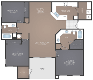 C1 Floor Plan at Promenade at Carillon, St. Petersburg