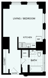 A02 - The Republic Apartments - 2D floor plan