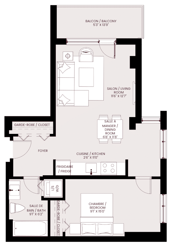 the residence 1 bedroom floor plan archive