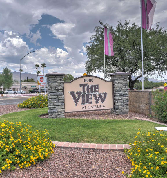 Signage at The View At Catalina Apartments in Tucson, AZ
