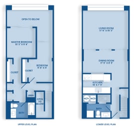 affordable floor plans for a condo and townhouse