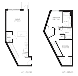 Vela Apartments TH5 Floor Plan