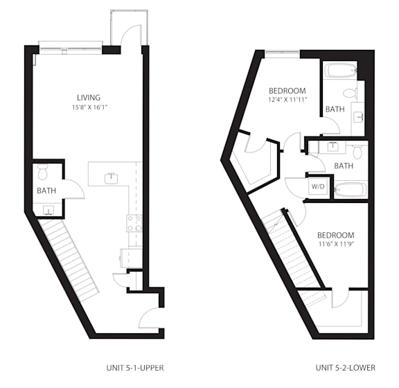 Vela Apartments TH5 Floor Plan