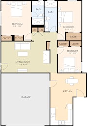 A floor plan for a Glenwood Vista unit shows a living room, dining room, kitchen, and two bedrooms.