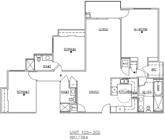 Units 105, 205, 305