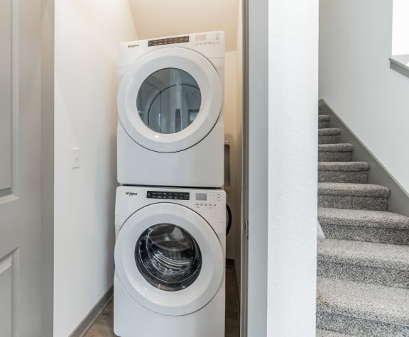 Stacked Washer/Dryer at Slate at Fishers District, Fishers