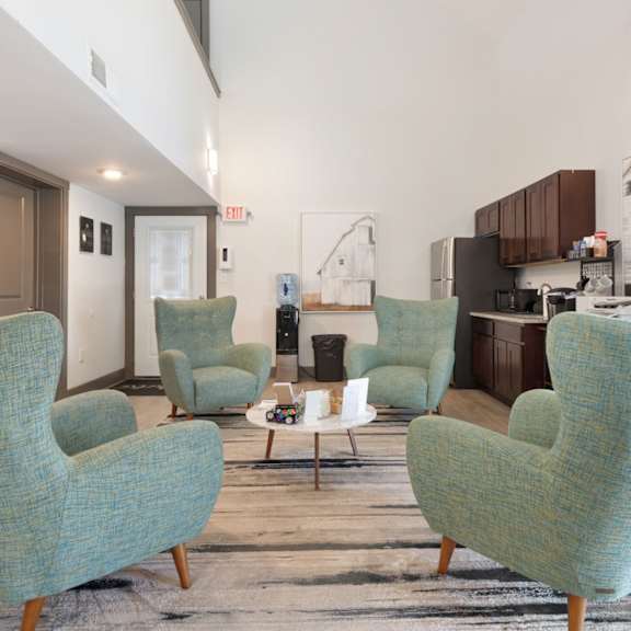 A gym with treadmills and exercise equipment. at Lakes Edge Apartments, North Carolina