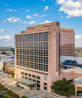 The Galleria Mall aerial view in daytime in Dallas, TX