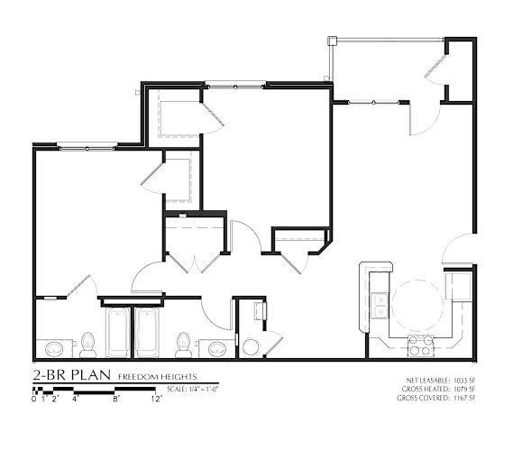 Floor Plan  Two Bedroom