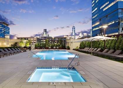 Pool view at 65 Bay Street, Jersey City, 07302