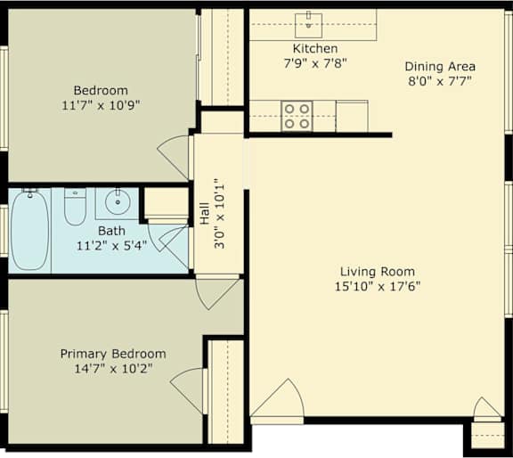 A floor plan of a unit at 767 South Wolfe Road, Sunnyvale, showing a living room, dining area, kitchen, and three bedrooms.