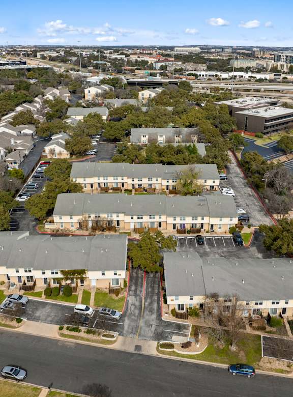 Aerial Pool View at The Royce at 8100, Austin