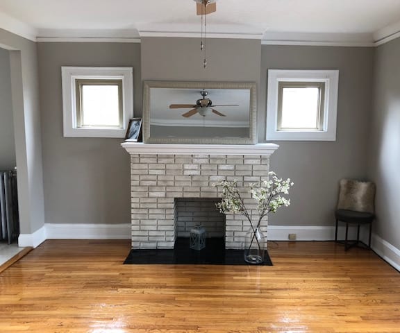 Decorative Fireplace at Integrity Gold Coast Apartments, Lakewood