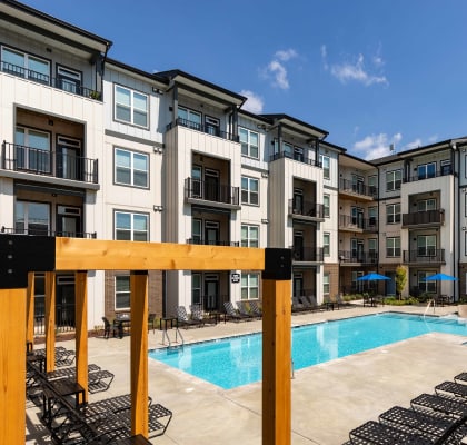 Outdoor Poolside Pergola at Abberly Liberty Crossing Apartment Homes, Charlotte, 28269