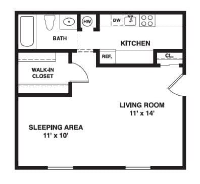 floor plan photo of the heights at spring lake apartments in spring lake, nj