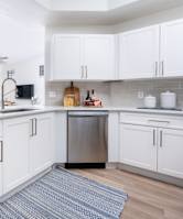 Kitchen With White Cabinetry And Appliances at Dobson 2222, Chandler, AZ, Arizona