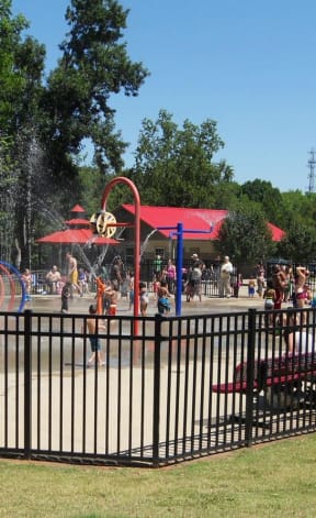 gated splash pads