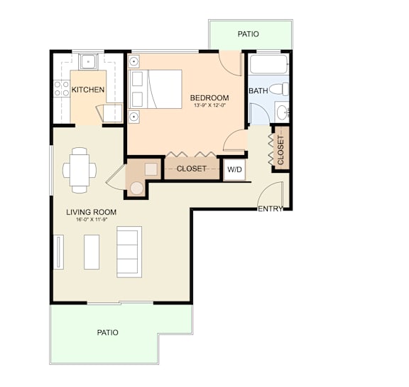 bedroom floor plan | the mille brookhaven apartments