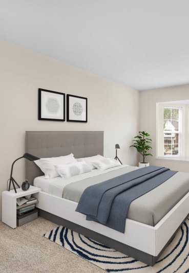 bedroom in a bedroom plus den unit. at Wyndchase, Canton, MI 48147