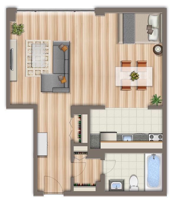 Floor Plan Studio B