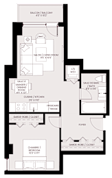 bedroommask floor plan of the residence