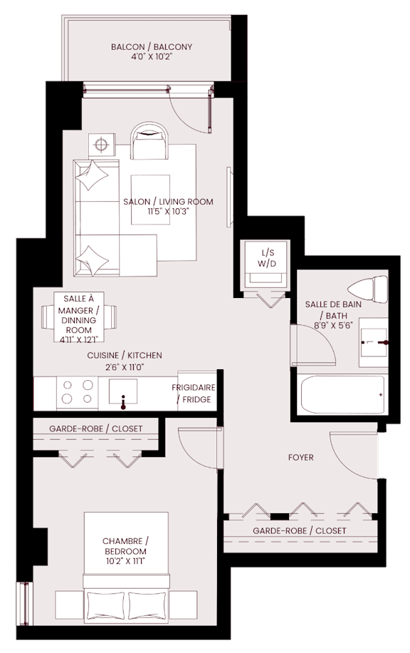 bedroommask floor plan of the residence