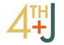 A graphic with the number 4 and the letter J with a plus sign between them.